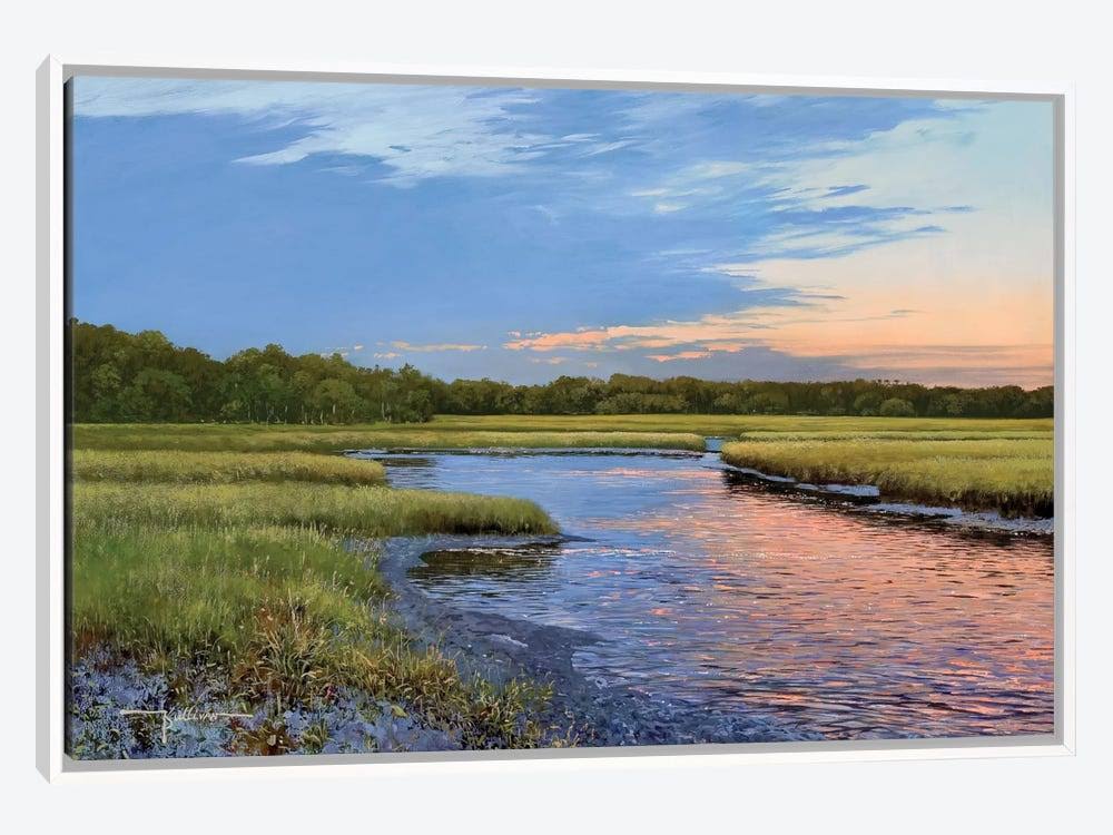 Framed Canvas Art White Floating Frame V22653