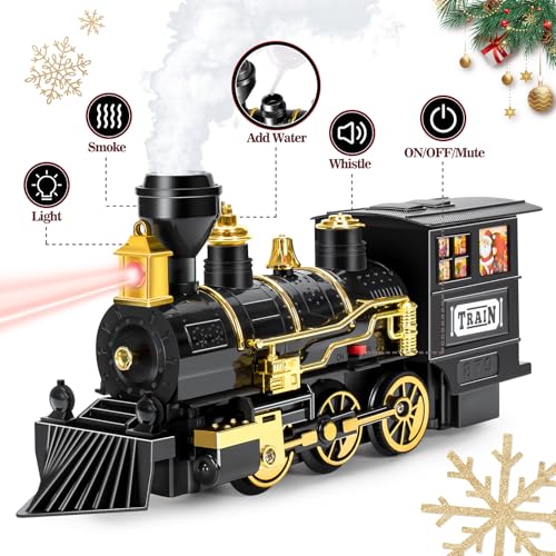 Electric Train Toy with Steam, Light & Sound S4720