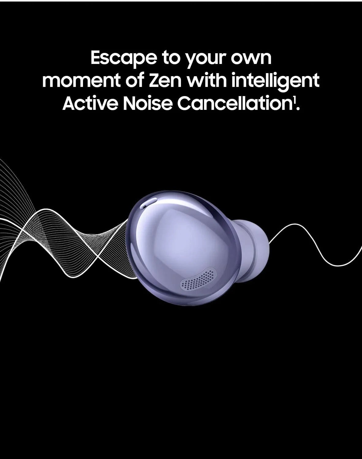 Purple True Wireless Bluetooth Earbuds with Charging Case B43497
