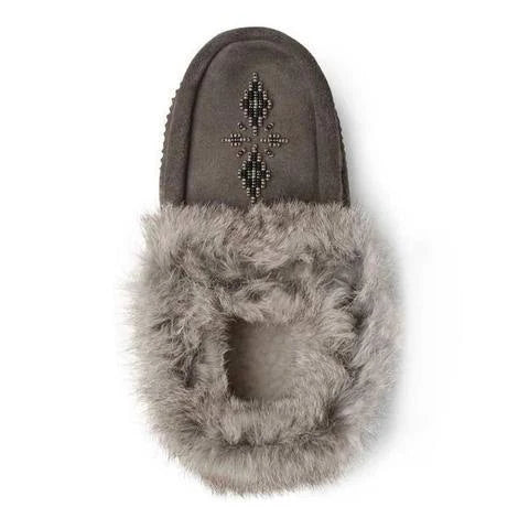 Charcoal Suede Moccasins A145