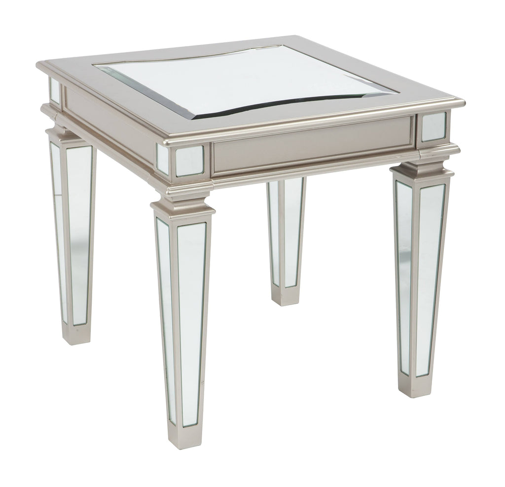 Silver Rectangular End Table M733