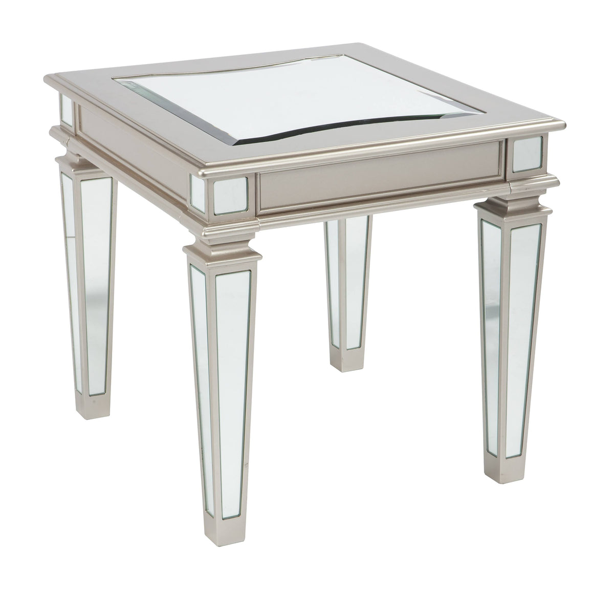 Silver Rectangular End Table M733