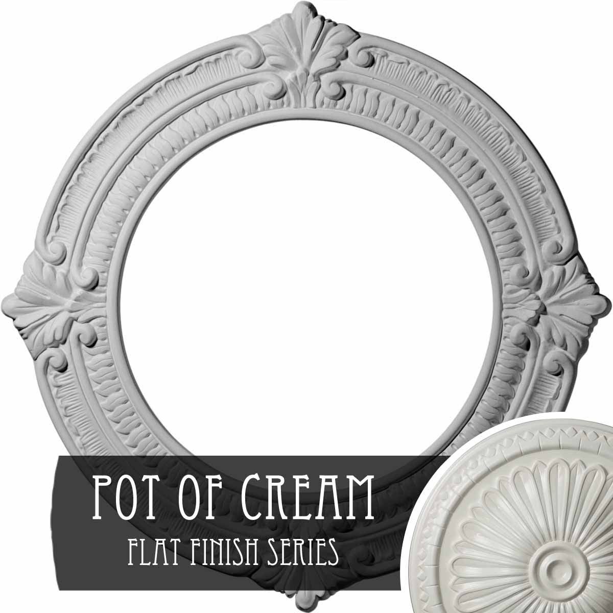 13 1/8x22OD x 8x22ID x 5/8x22P Ceiling Medallion G8091