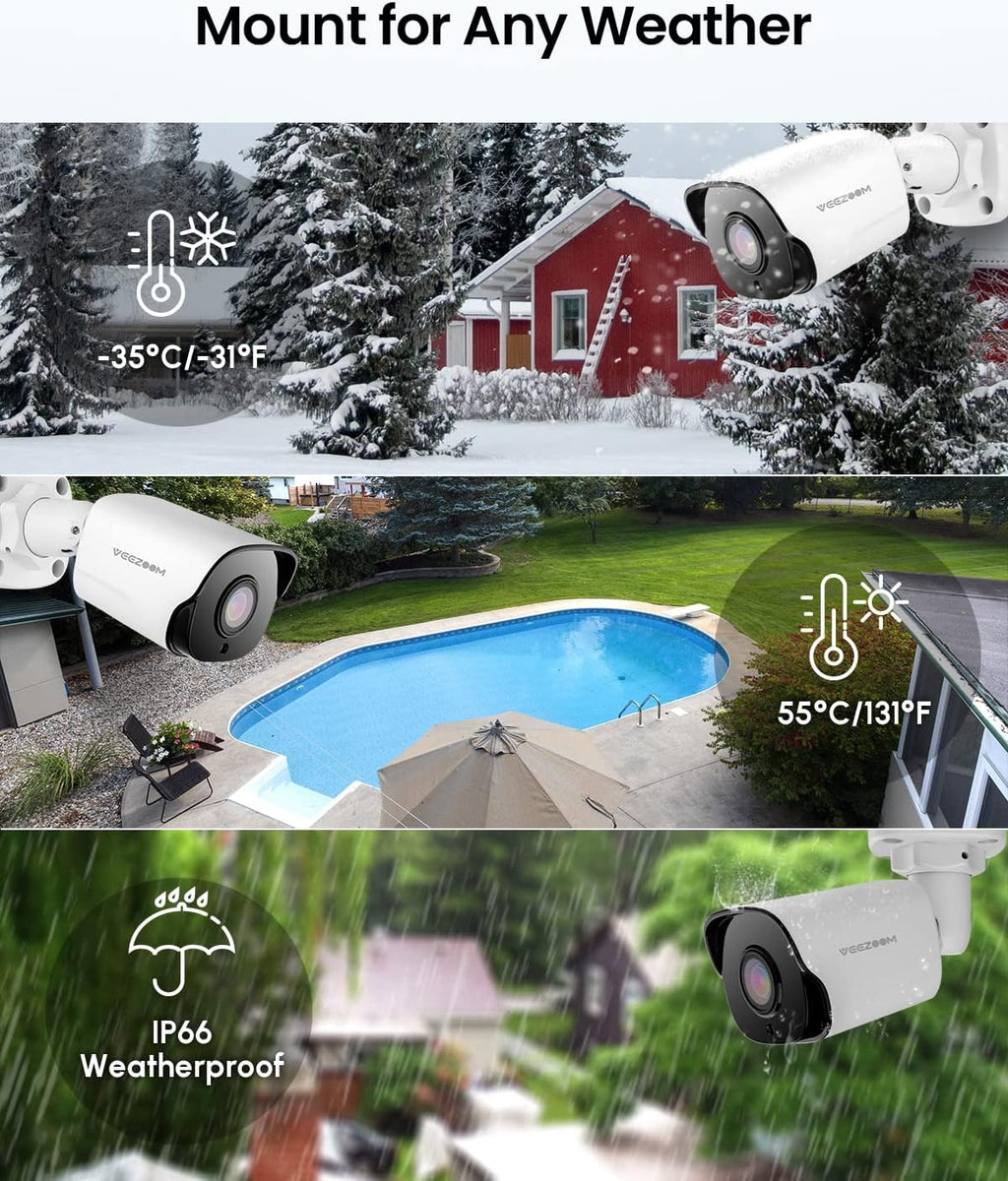 5MP PoE IP Security Camera with 100ft IR Night Vision L17139