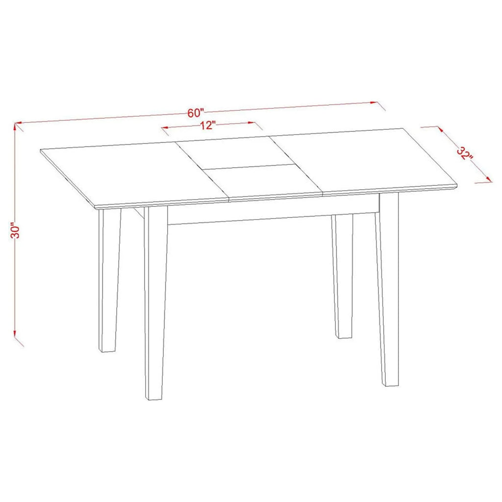 7 Pc Dinette Set with Table and 6 Chairs M631749
