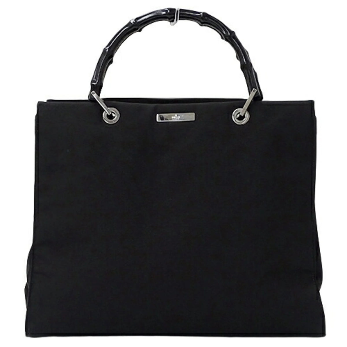 Pre-Owned Nylon Black Bamboo Handbag M990