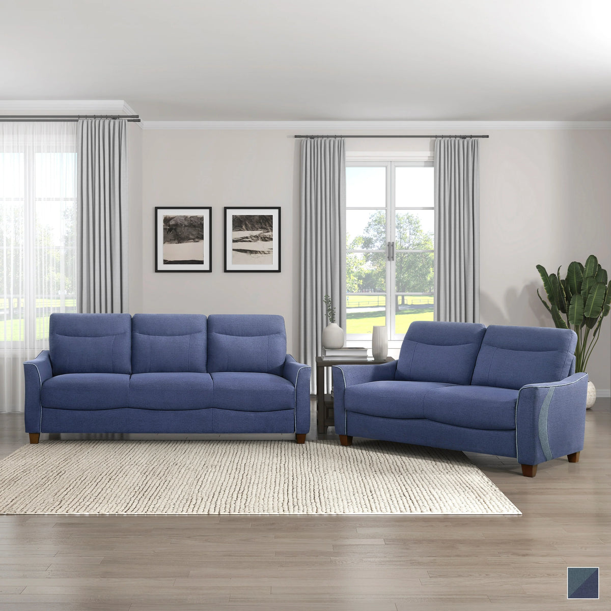 2-Piece Fabric Sofa Set A807874