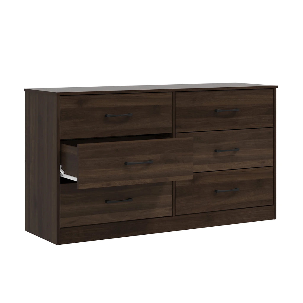 6 Drawer Dark Walnut Dresser D411064