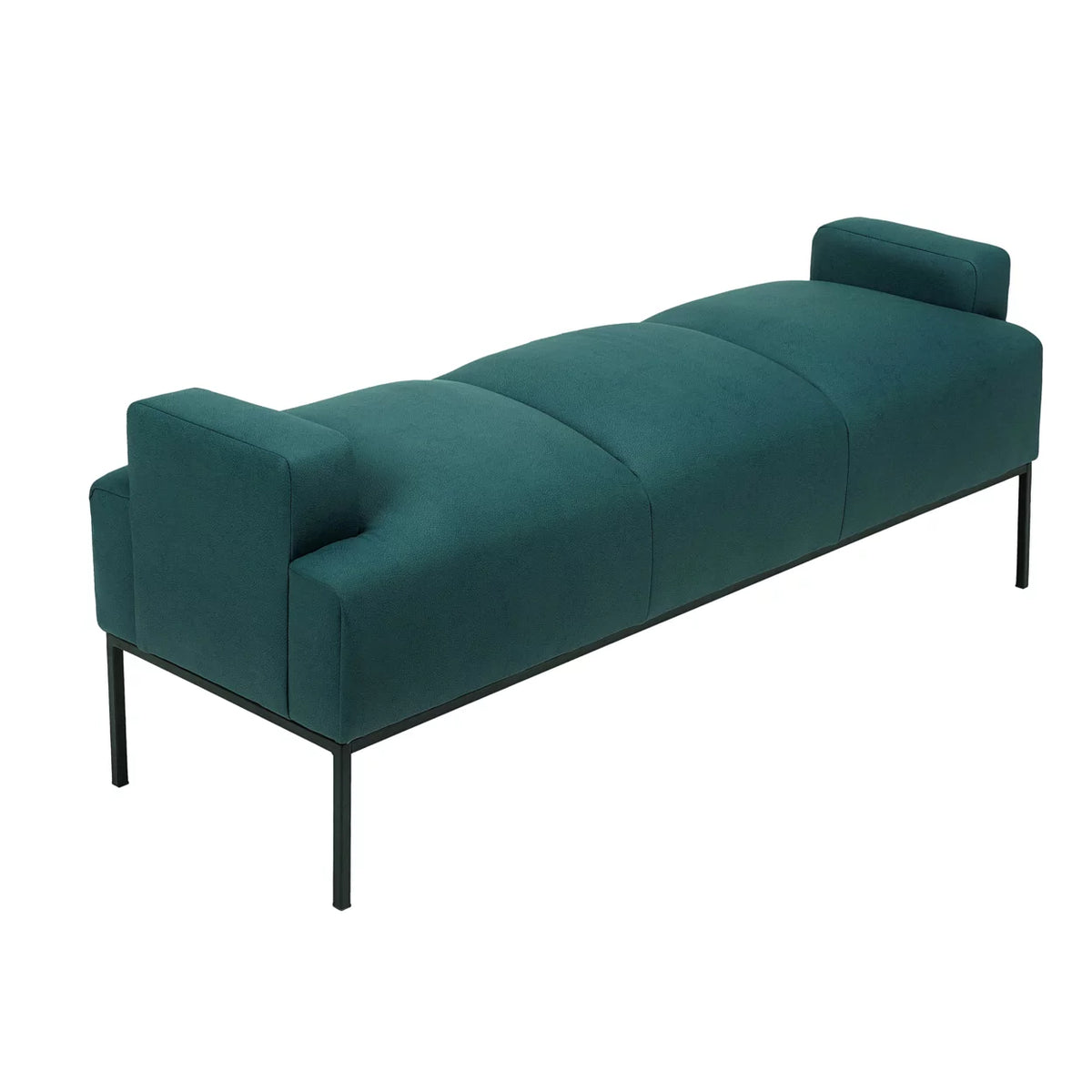 PU Leather Ottoman with Metal Frame J200