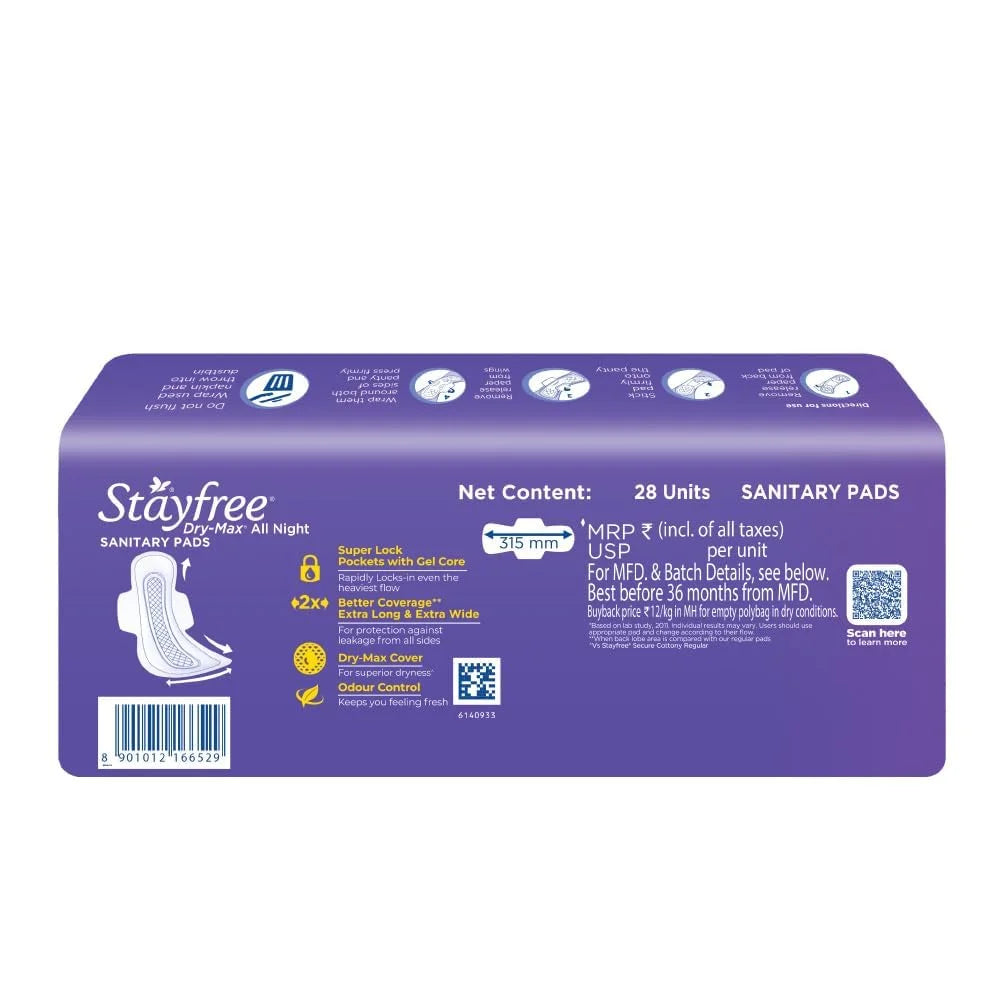 28 Pads Dry Cover Sanitary Pads With Wings B9041