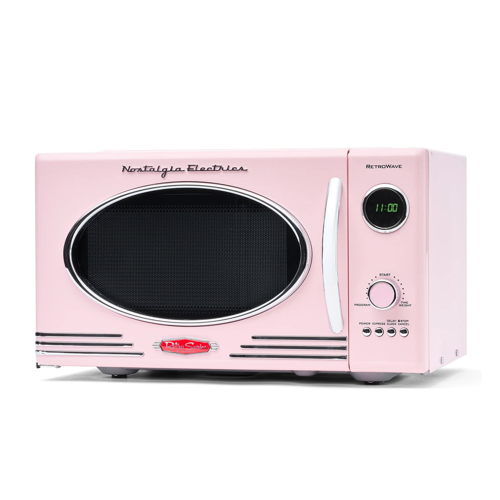 0.9 Cubic Foot 800-Watt Countertop Microwave Oven Pink O55486