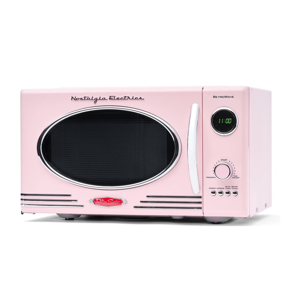 0.9 Cubic Foot 800-Watt Countertop Microwave Oven Pink O55486