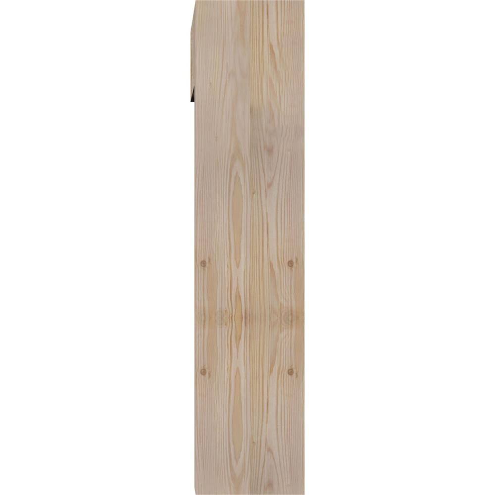 7 1/2x22W x 26x22D x 34x22H Douglas Fir Bracket with Offset Brace P76877