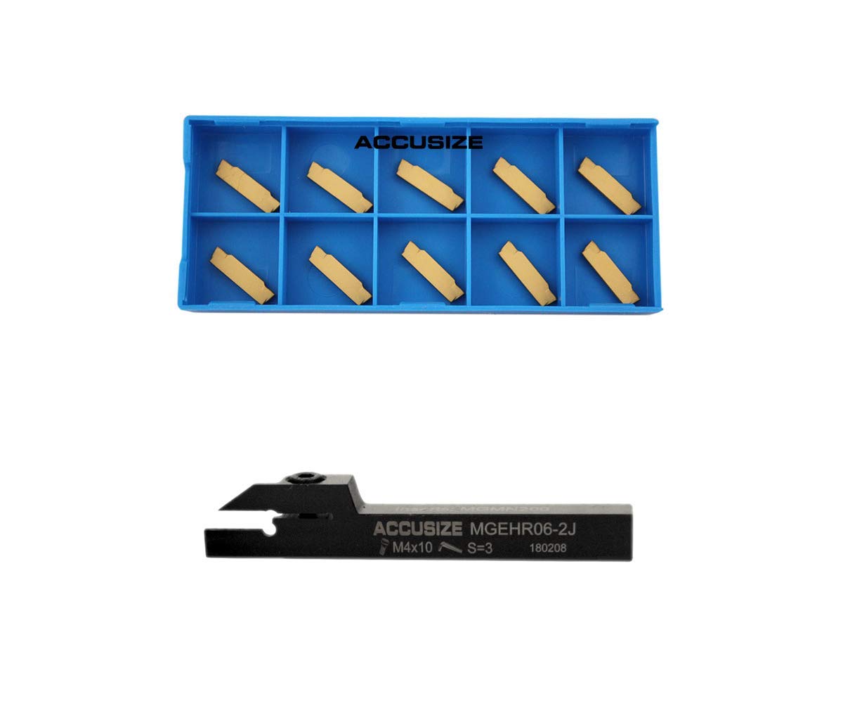 3/8 x 3/8'' Cut-Off Holder with 10 Carbide Inserts F593