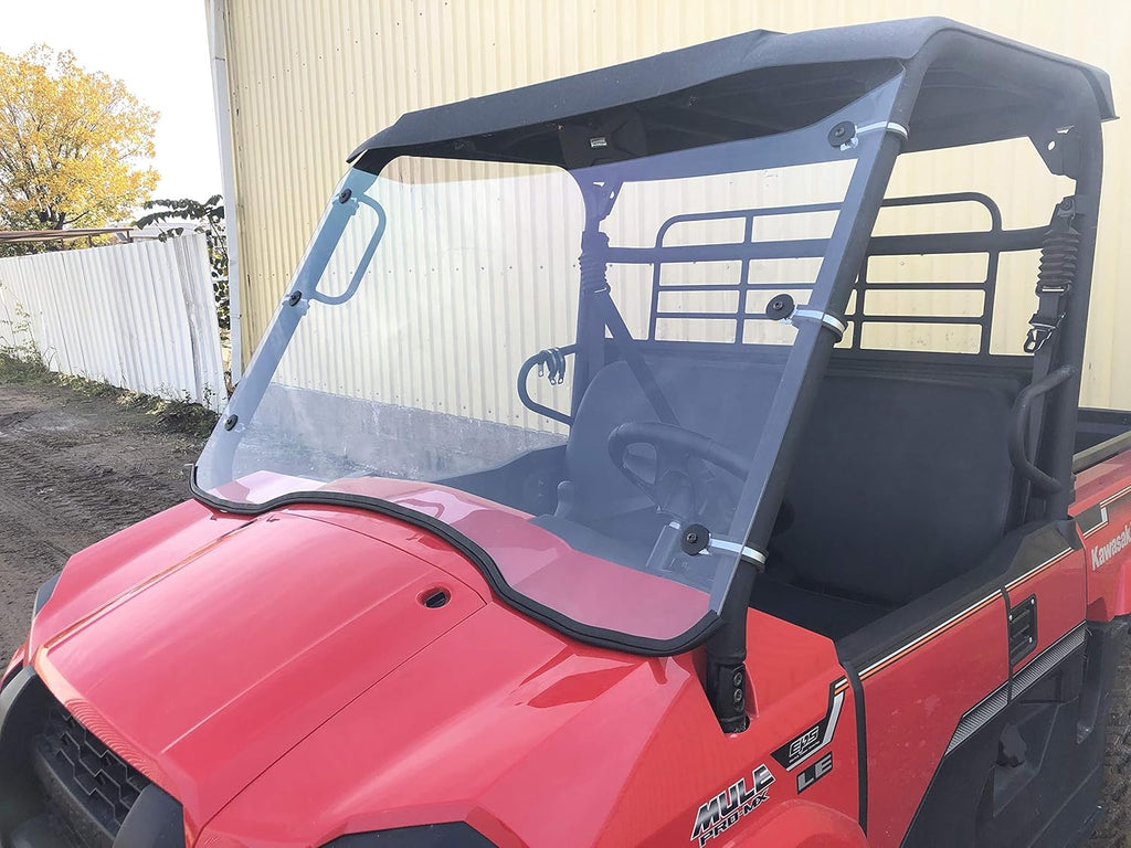 Kawasaki Mule Pro MX Scratch Resistant Polycarbonate Full Windshield H3521