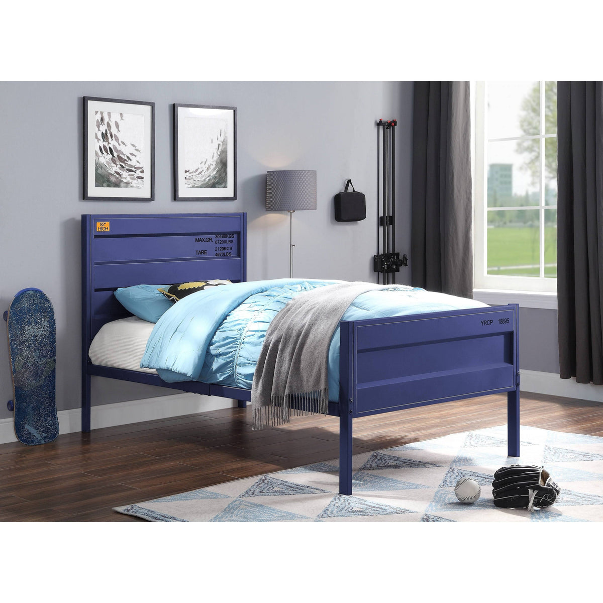 Twin Bed Blue Z46748