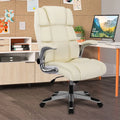 White Ergonomic Office Chair with Flip-up Armrests T598