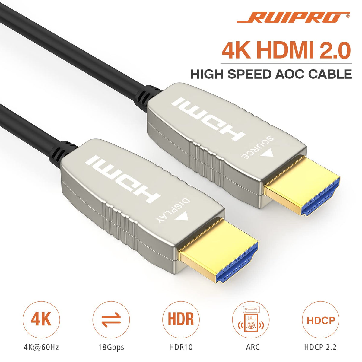 4K60HZ HDR 10 feet HDMI Fiber Cable F772