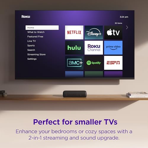 2-in-1 TV Soundbar with Built-in Streaming R4927