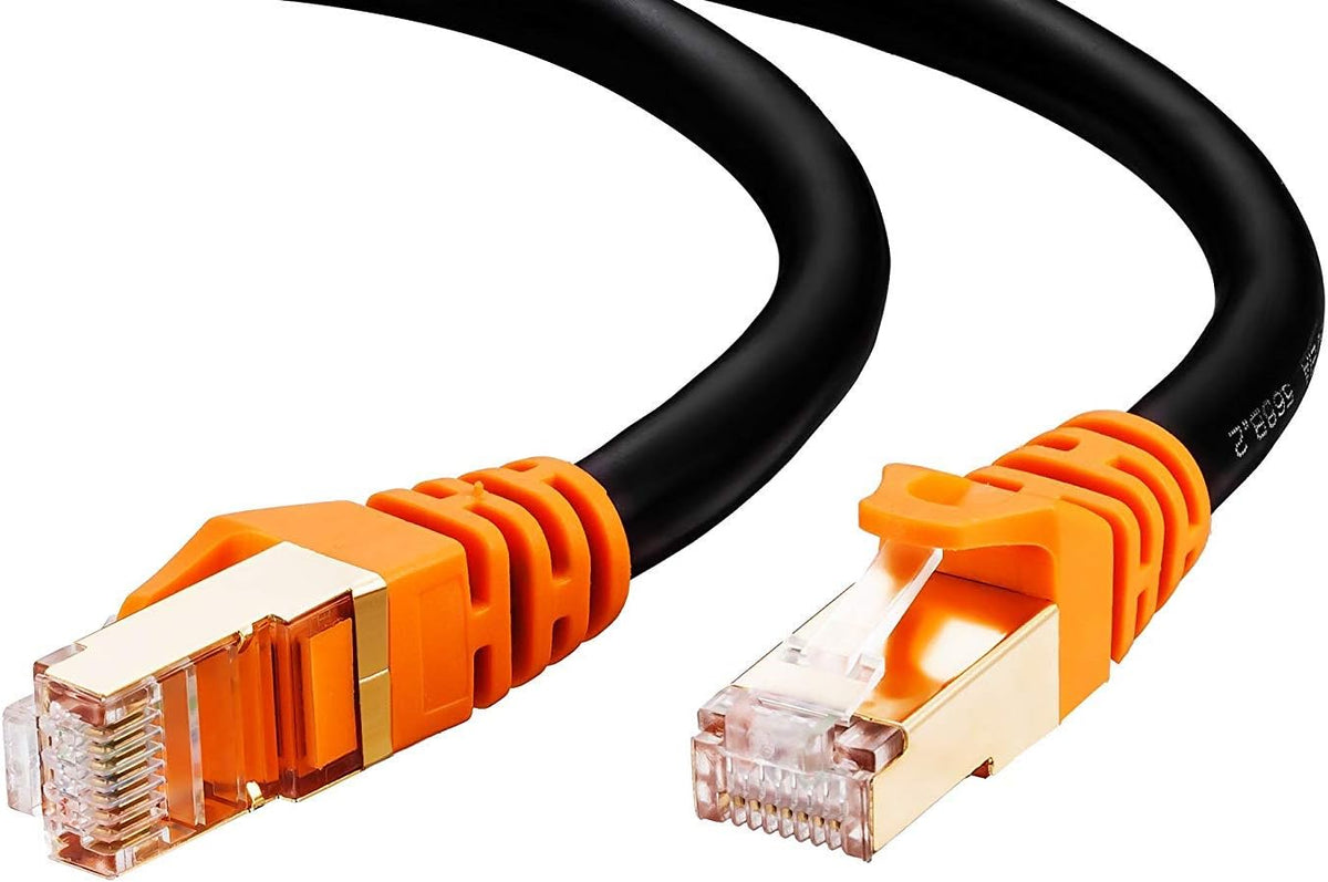 Cat 7 Outdoor Ethernet Cable 200 ft Heavy Duty Double Shielded Waterproof Direct Burial Ethernet Cable J323