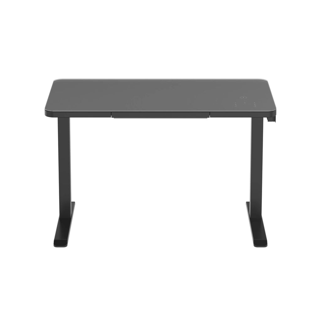 Black Glass Tabletop Standing Desk G81878