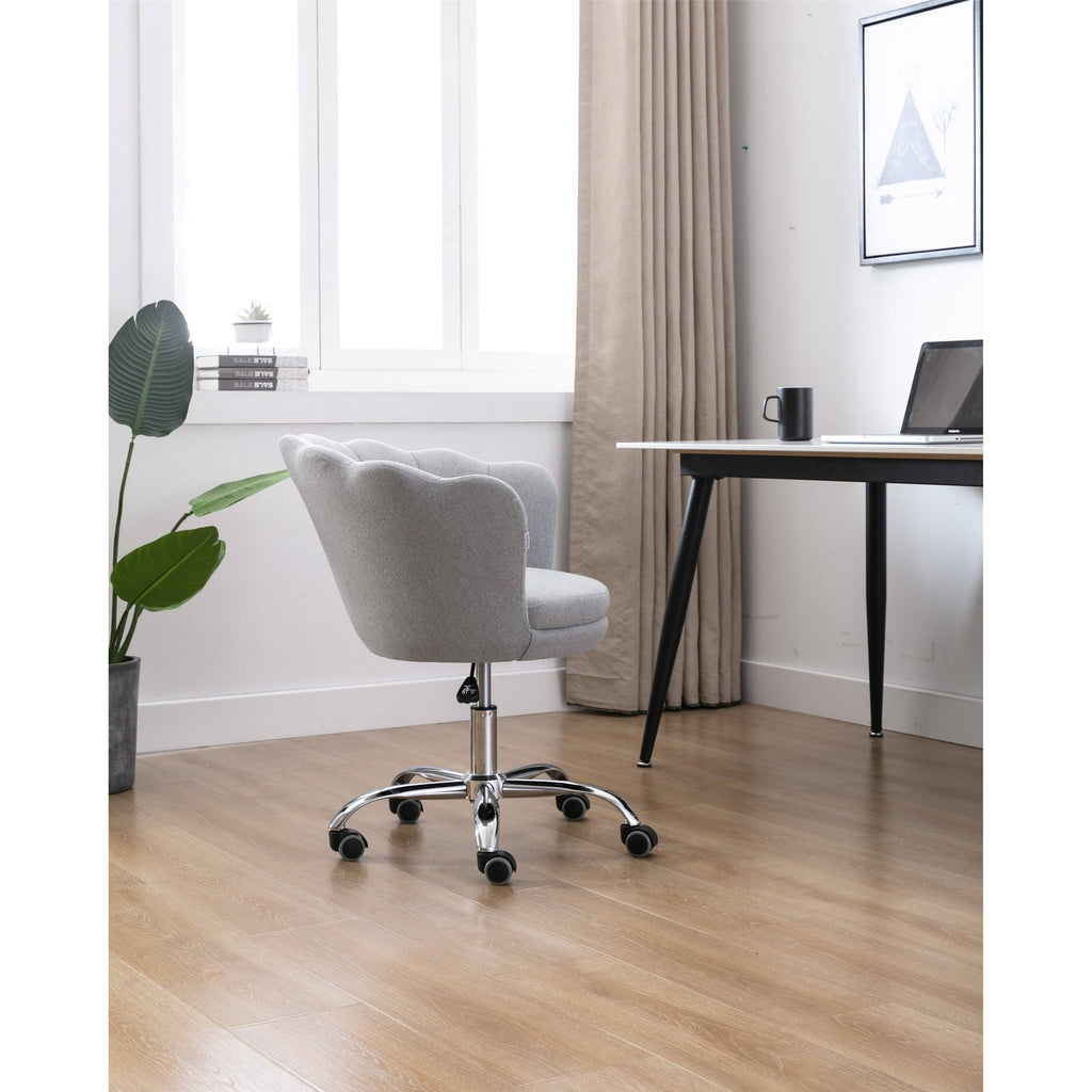 Light Grey Swivel Shell Chair K4425