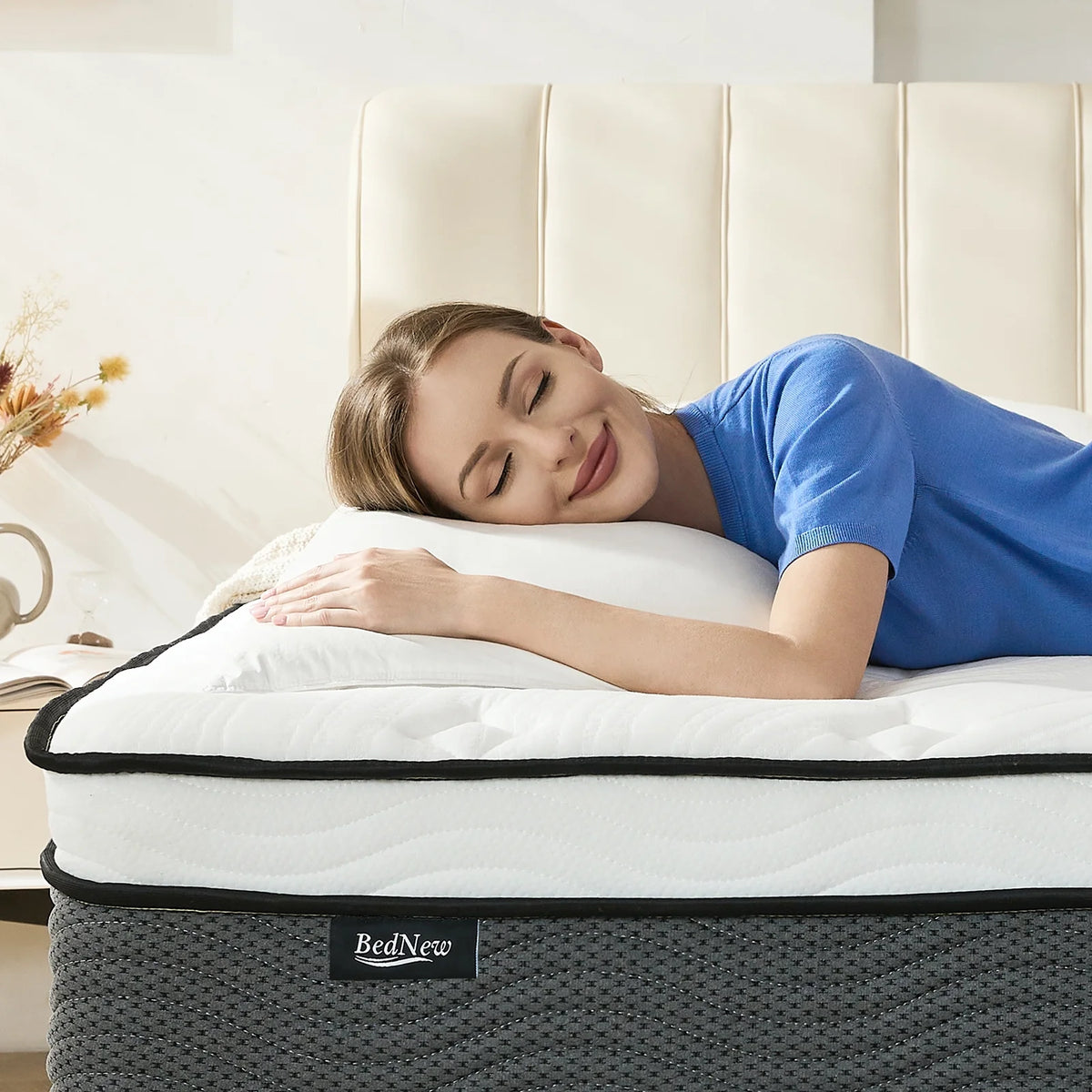 Queen 14 inch Hybrid Gel Memory Foam Mattress L143