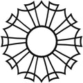 PVC Pierced Ceiling Medallion B9559
