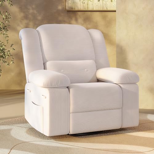 Oversized Swivel Rocker Recliner Chair with Heating H75881