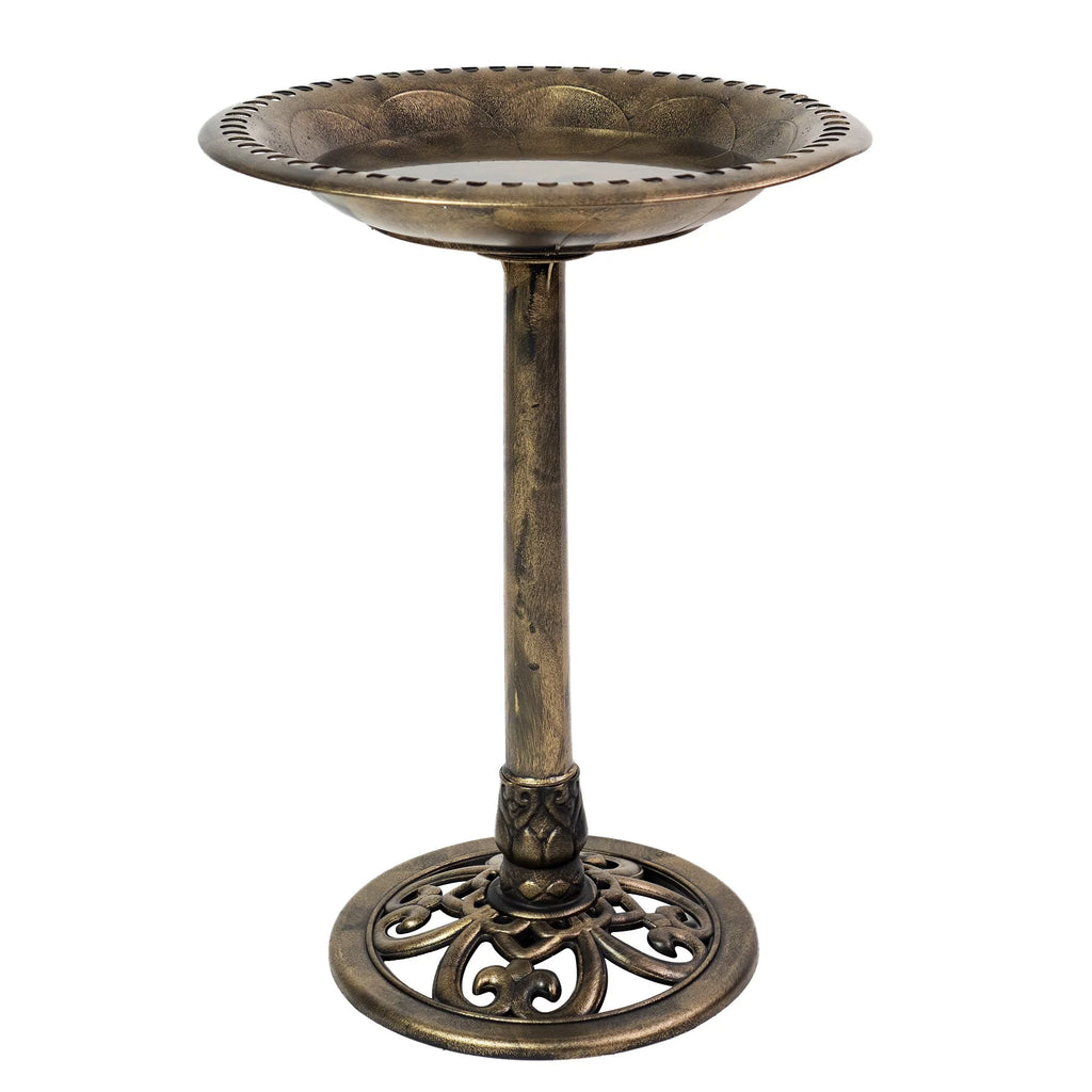Brushed Bronze Birdbath F24777
