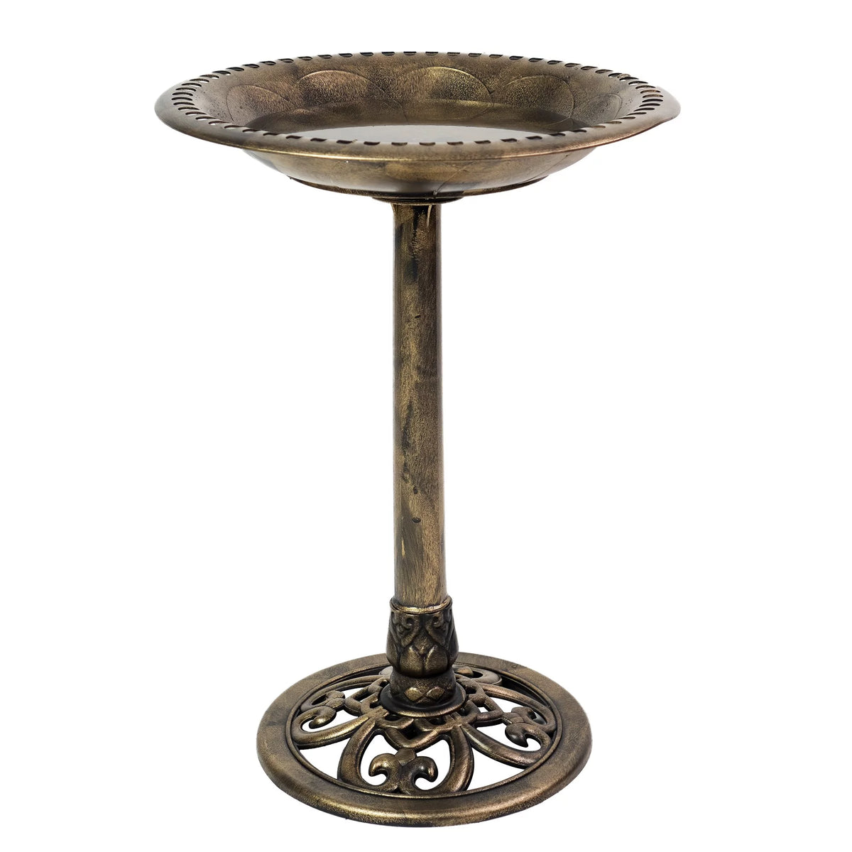 Brushed Bronze Birdbath F24777