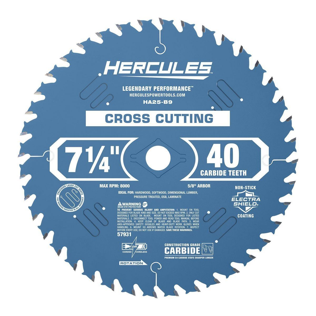 7-1/4 in. 40T Circular Saw Blade O558