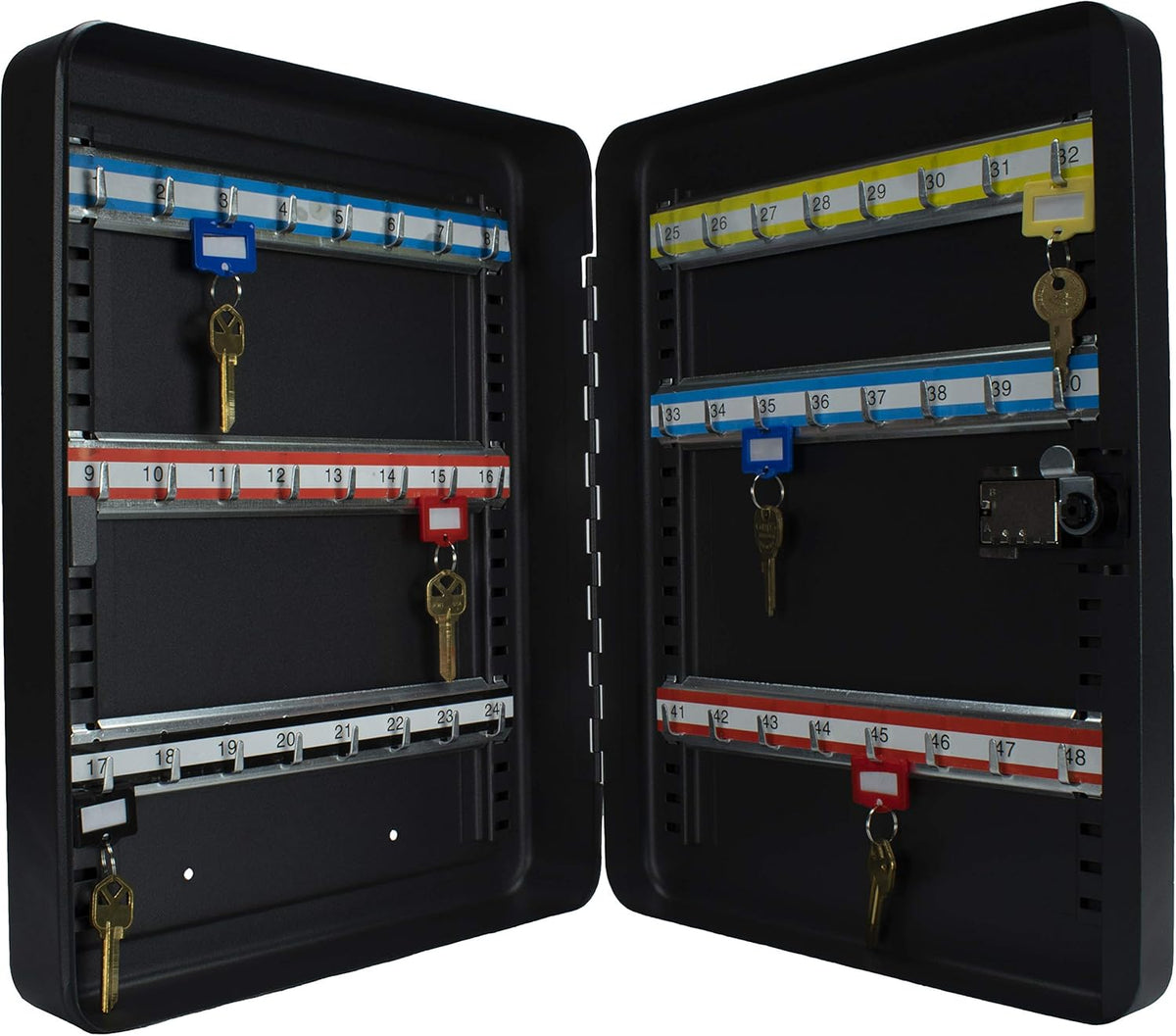 Combination Lock Key Cabinet Lock Box Black Y2405