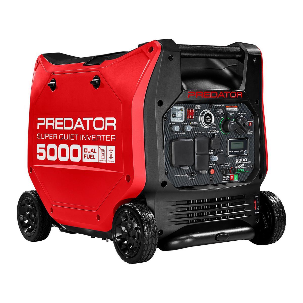 5000 Watt Dual-Fuel Inverter Generator with Remote Start U92352