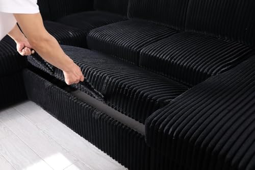 Oversized U Shaped Sleeper Sectional Sofa with Storage Chaise Q318