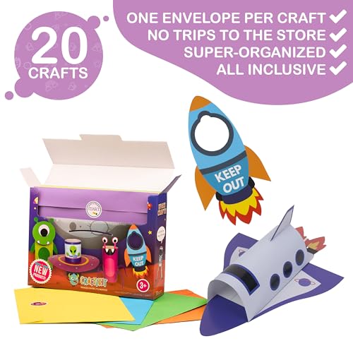 20 Animal Toddler Arts and Crafts for Kids Ages 3-10 Years, All-Inclusive Animal Craft Kits Y374981