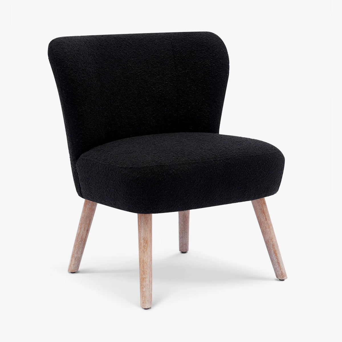 Black Boucle Accent Chair X44717