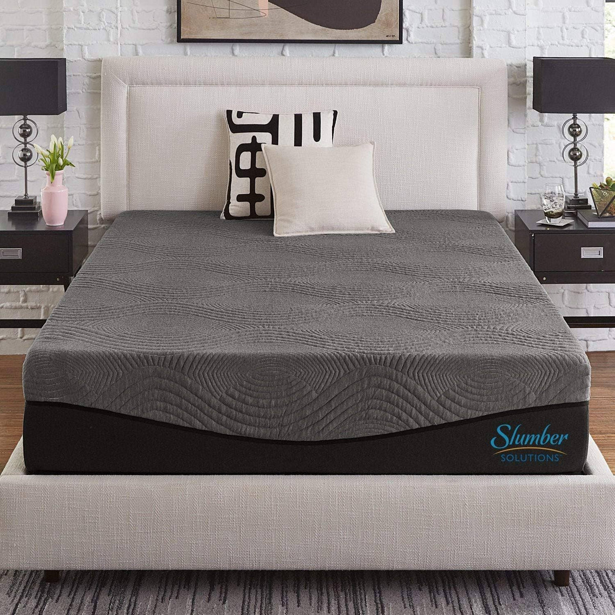 14-inch Charcoal Memory Foam Mattress California King H39208