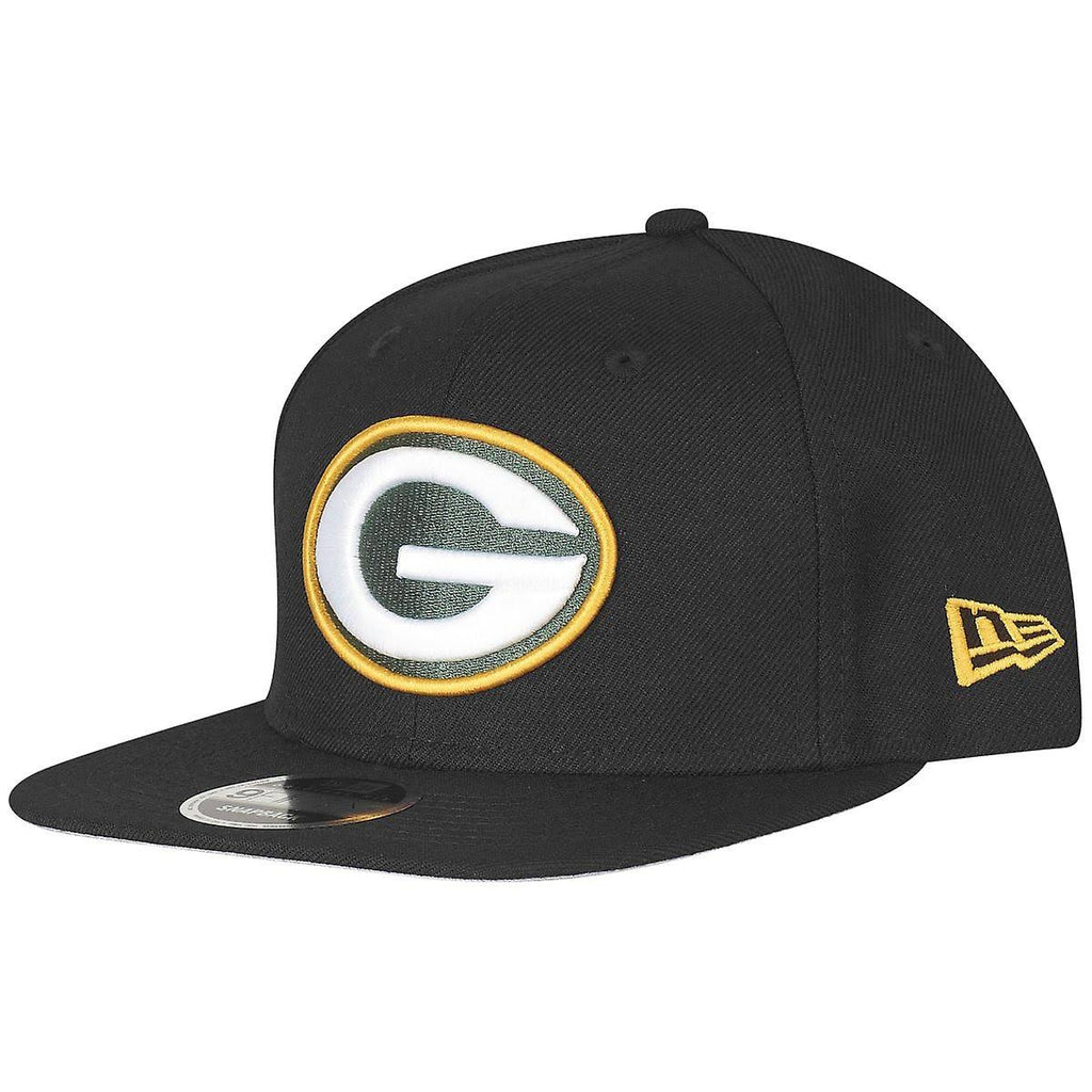 Black Green Bay Packers Snapback Cap P14187