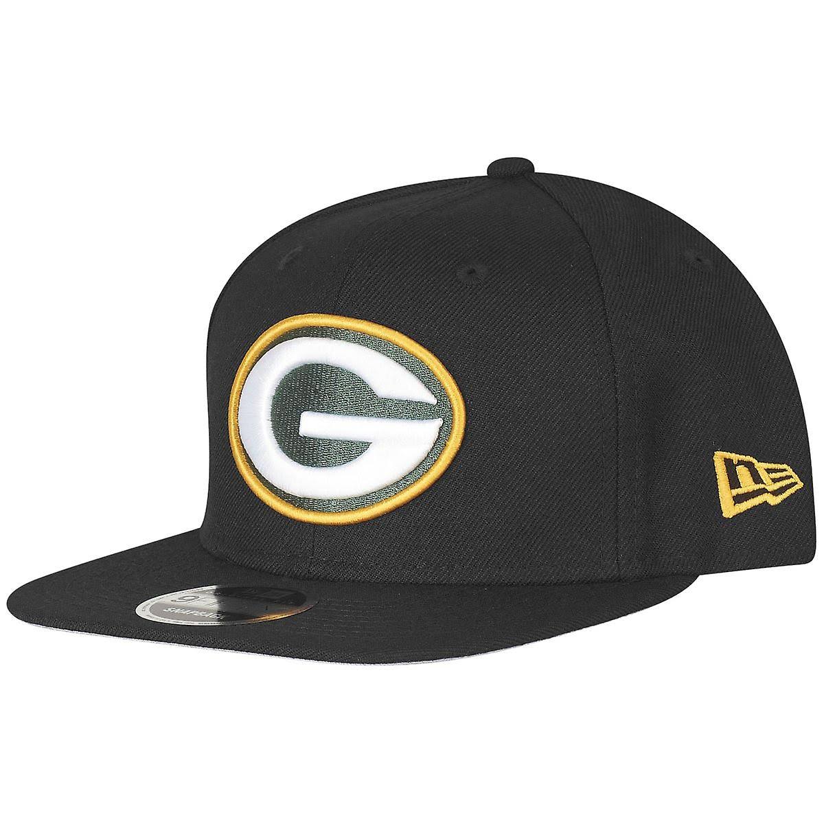 Black Green Bay Packers Snapback Cap P14187
