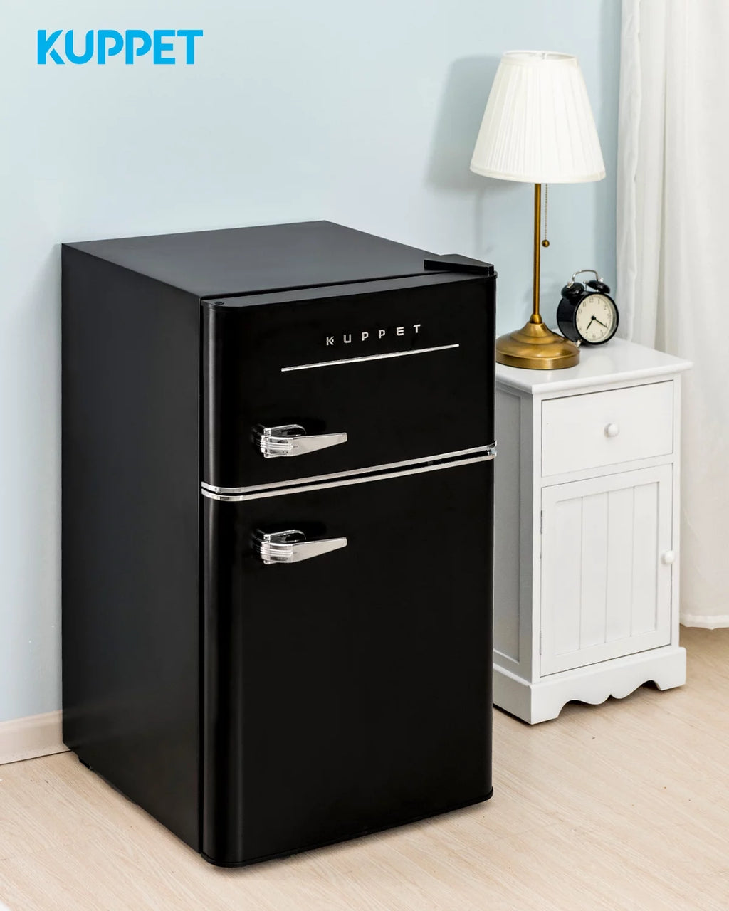 Black 3.2 Cu.Ft Compact 2-Door Mini Refrigerator F400225