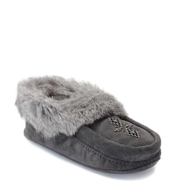 Charcoal Suede Moccasins A145
