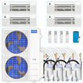 45,000 BTU 4 Zone Ceiling Cassette Ductless Air Conditioner and Heat Pump L18487