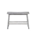 Gray Wooden Bench X1894