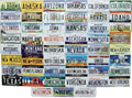 50 State License Plate Metal Fridge Magnets Z915749