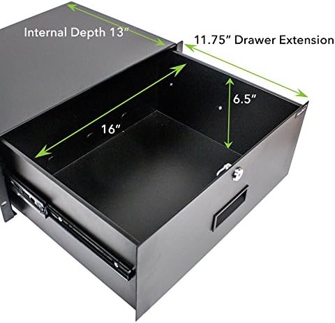 19 Inch Rack Mount Lockable 4U Server Cabinet Drawer H29642