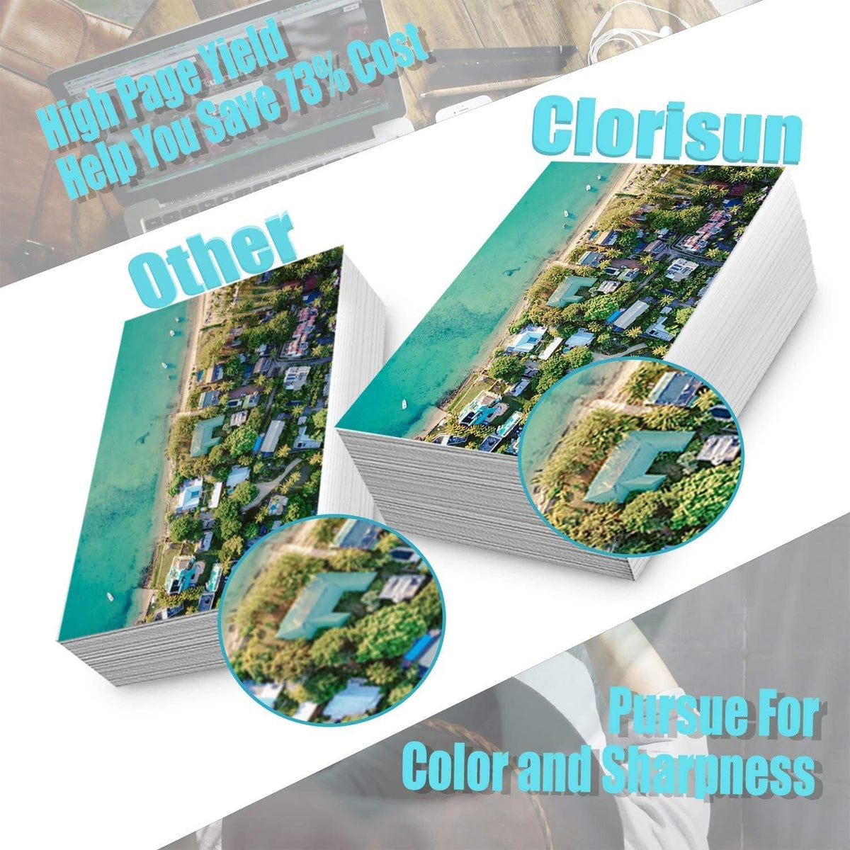 Compatible Ink Cartridge 10-Pack Black Cyan Magenta Yellow F96013