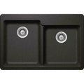 Dual Mount Quartz Composite Double Kitchen Sink H451