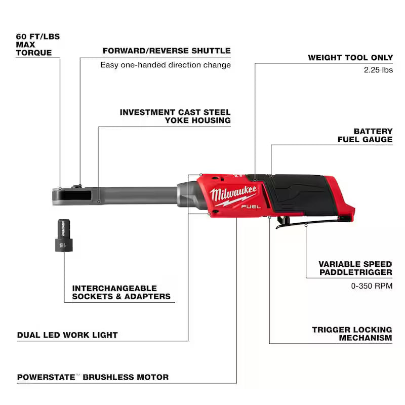 12V Lithium-Ion Brushless Cordless Ratchet Q247258