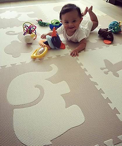 Foam Children&s Playmat Safari Animals Theme Tiles E442052
